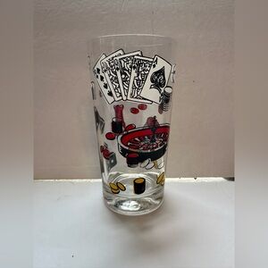 VTG Hazel Atlas casino poker glass barware